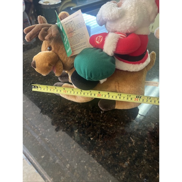 Seymour Mann Animated‎ Talking Singing Reindeer Santa Christmas Collectibles NWT - Picture 8 of 9
